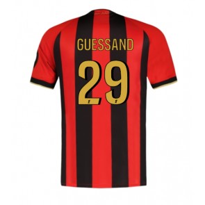 OGC Nice Evann Guessand #29 Replika Hjemmebanetrøje 2024-25 Kortærmet